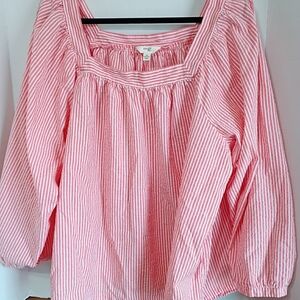 Striped Pink Blouse